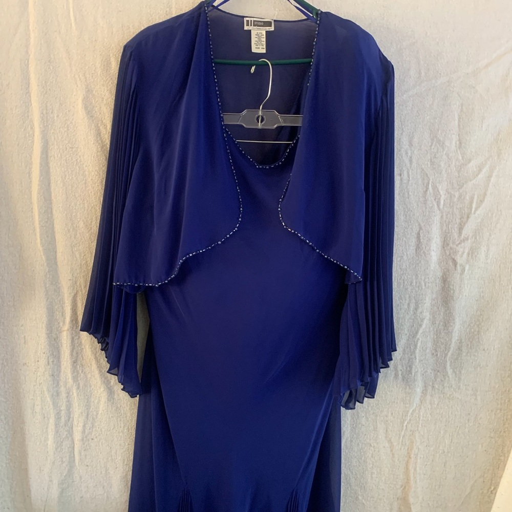 Royal Blue Dress and bolero jacket